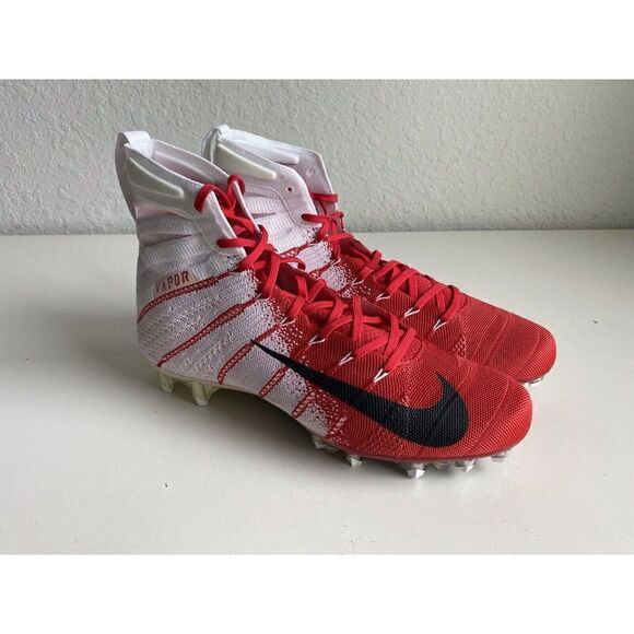 Nike Vapor Untouchable 3 Elite Football Cleats White Gym Red Sz 12.5 AO3006-160‎ main image 5